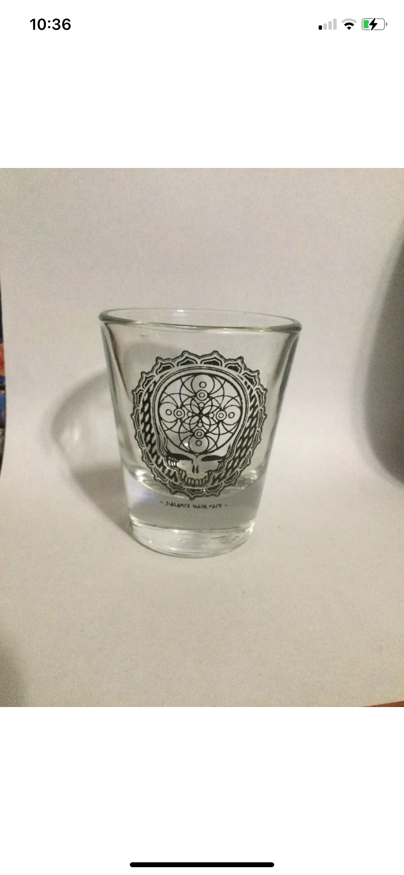 Balance your face shot glass!