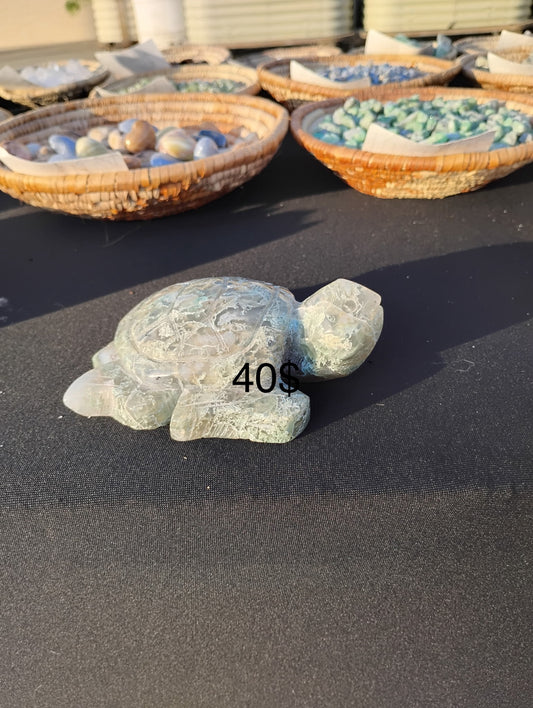 Hand carved turtle large