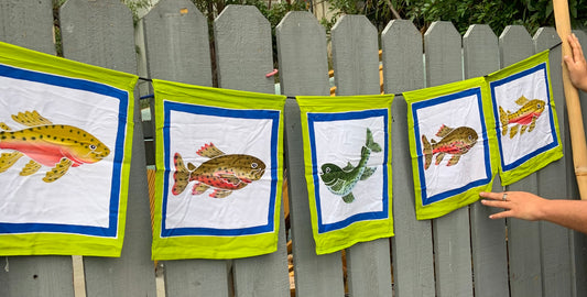 Batik fish flag