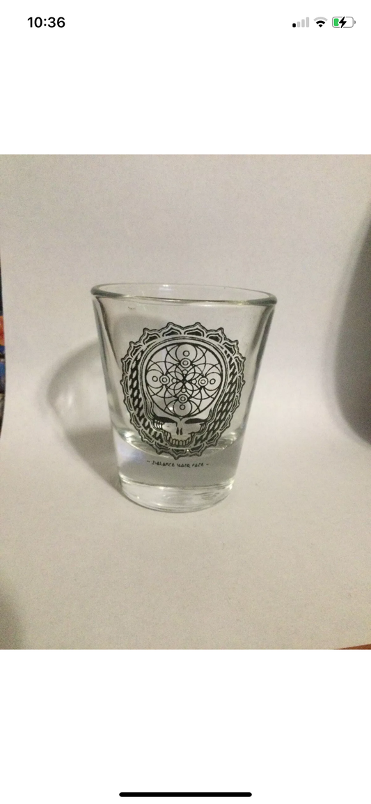 Balance your face shot glass!