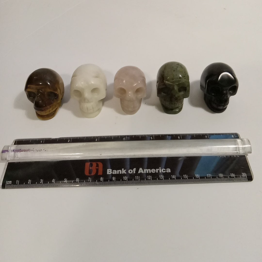 2 inch crystal skulls